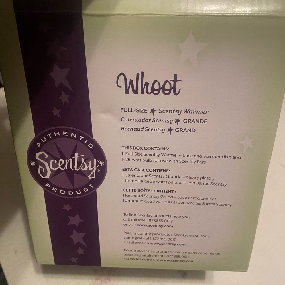 Scentsy retired Whoot warmer